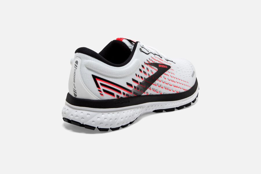 Brooks Ghost 13 Road Running Shoes Womens White/Pink/Black 025763-FZG